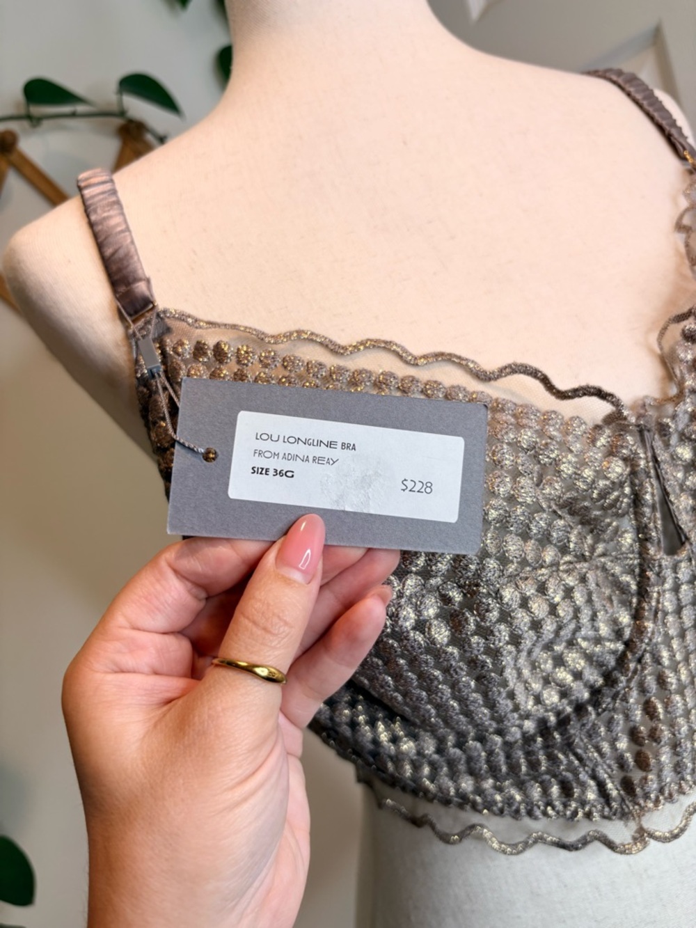 ADINA REAY Lou Longline Bra in Moonlight - Picture 6 of 13